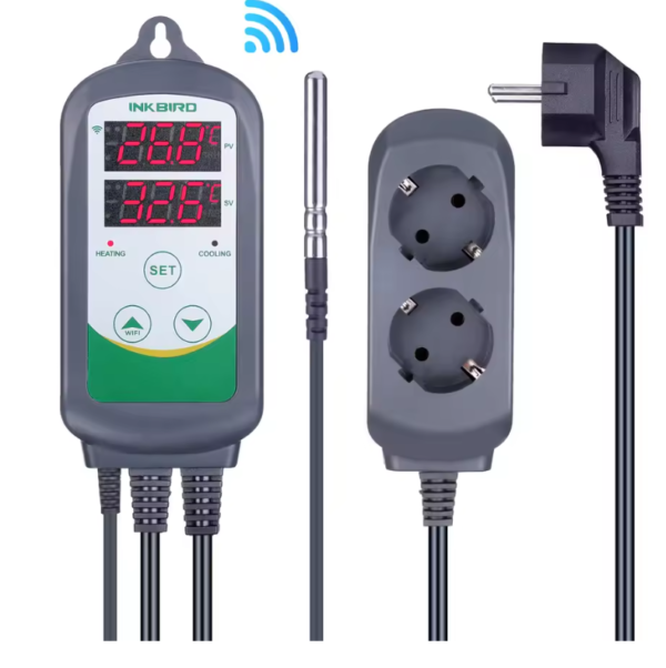 Controlador de Temperatura c/ WIFI Sensor e Controlador de Temperatura c/ Wi-Fi - Inkbird